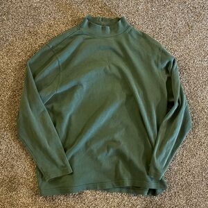 boys green mock turtleneck
